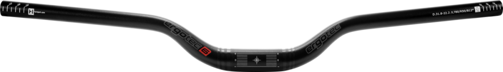 Ergotec Lenker, Riser Bar 50, Durchmesser: 31.8mm, Griffweite: 780mm,