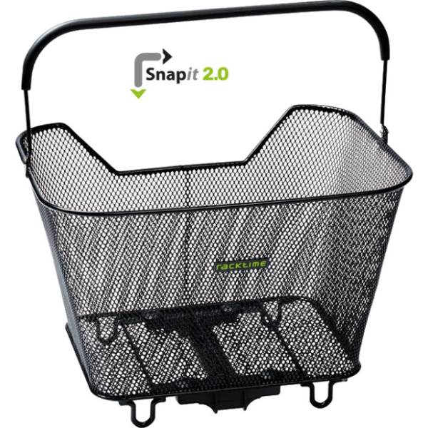 Racktime Baskit 2.0 large Korb inkl. Snapit-Adapter | schwarz