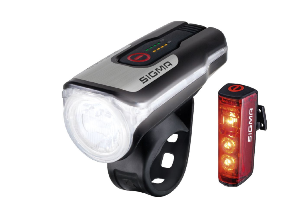 Sigma Sport Sigma Lichtset vorne + hinten, AURA 80 USB mit BLAZE Rücklicht,