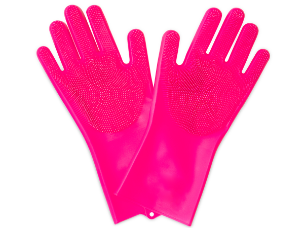 Muc Off Deep Scrubber Gloves, pink, M