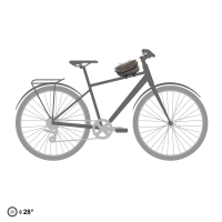 Toptube-Bag; dark sand