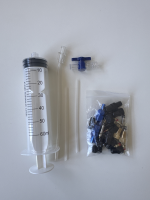 Tubeless Refill Kit / Road MTB Spritze/Ventil- /kappen/-Adapterset/Absperrhahn