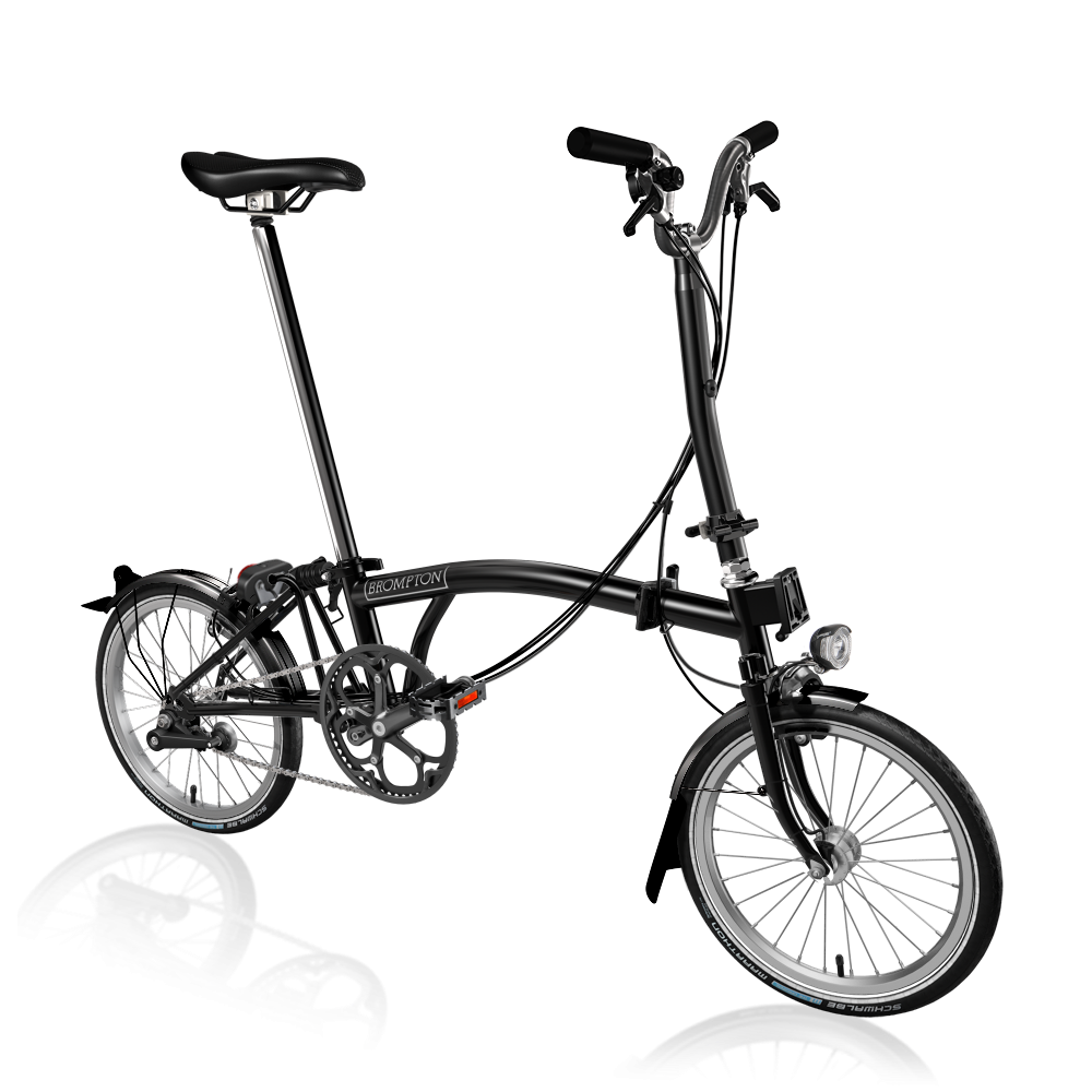 Brompton C-Line - Explore - 6 Speed - Black Matt